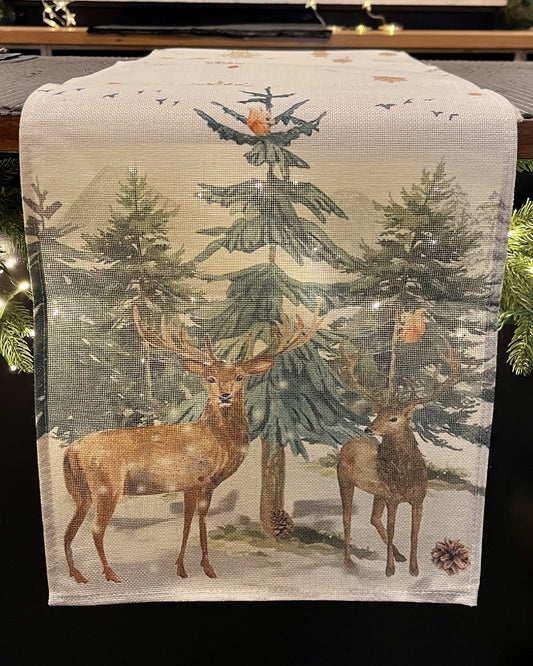 REINDEER WITH TREE TABLE RUNNER RBB007