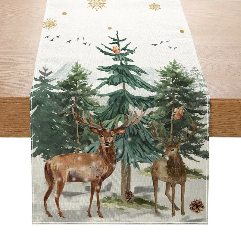 REINDEER WITH TREE TABLE RUNNER RBB007