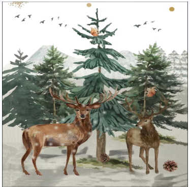 REINDEER TREE CUSHION RBB008