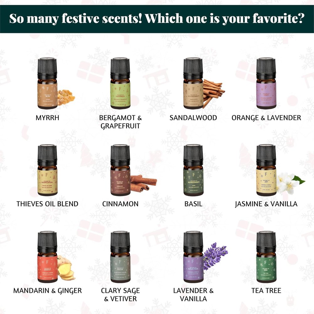 24 Day Essential Oil Advent Calendar FLKEO5GB24