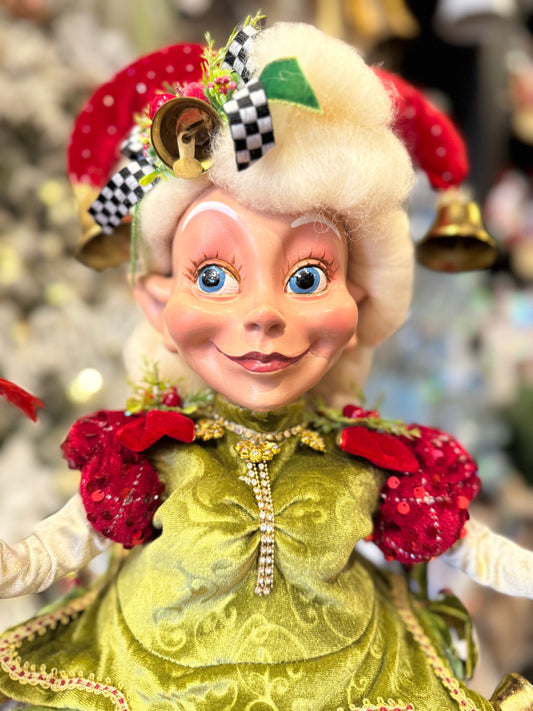 MARK ROBERTS - Medium Holly Belle Elf on Base 51-64104