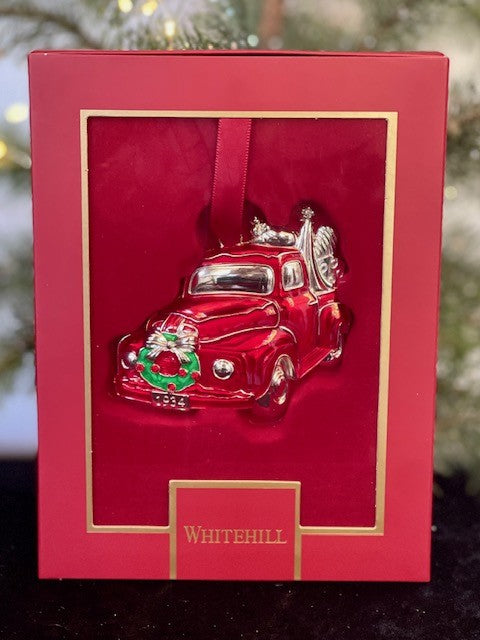 RED TRUCK HANGING ORNAMENT WP3979