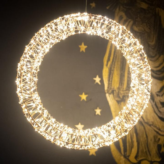 CIRCLES LIGHT WREATH 800 LED 36CM