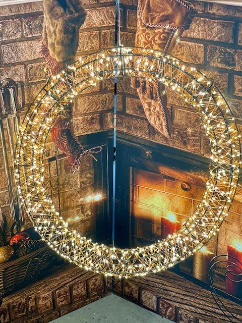 CIRCLES LIGHT WREATH 1200LED 56CM