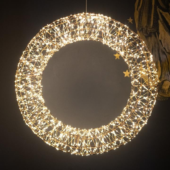 CIRCLES LIGHT WREATH 1200LED 56CM