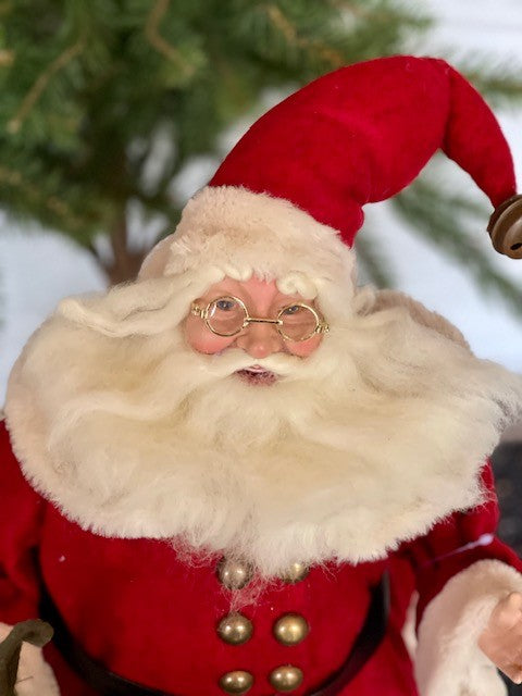 VINTAGE SANTA WITH GIFT BAG X1368