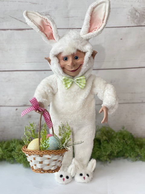 RALPHIE BUNNY ELF IN WHITE FUR SUIT E1182WH