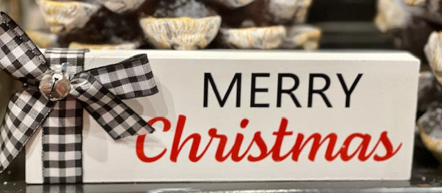 MERRY XMAS TABLE SIGN X2497