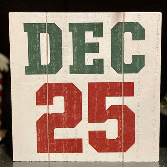 DEC25 TABLE BLOCK SIGN X2542