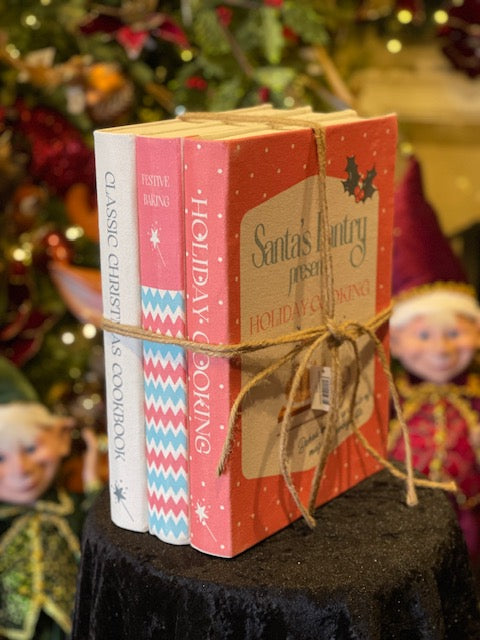 CHRISTMAS COOK BOOK STACK OF 3 X2481