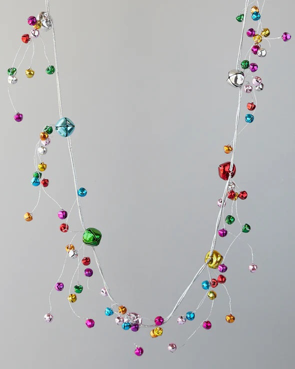 MULTICOLOURED BELL GARLAND 150CM X2683