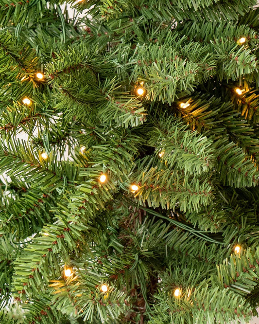 CEDAR SLIM GREEN TREE 6FT LED WARM WHITE  X3430