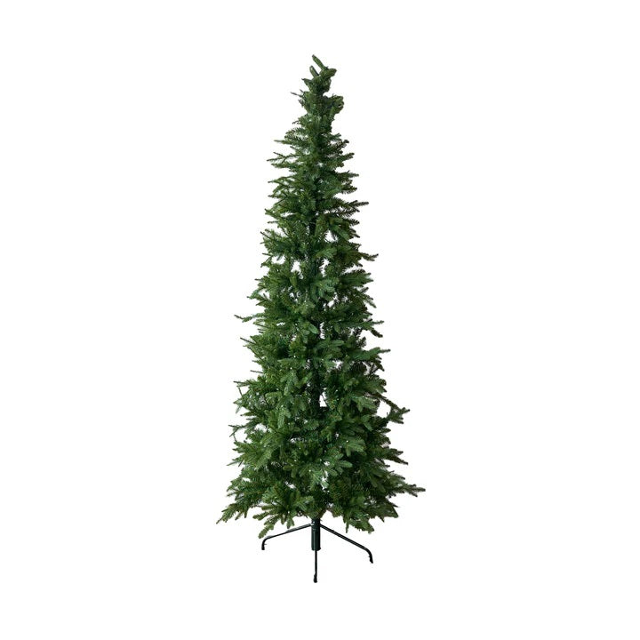 CEDAR SLIM GREEN TREE 6FT LED WARM WHITE OR COLOUR X3430