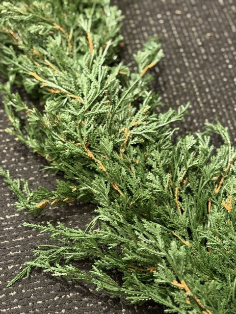 CYPRESS REAL TOUCH 6FT GARLAND X3466