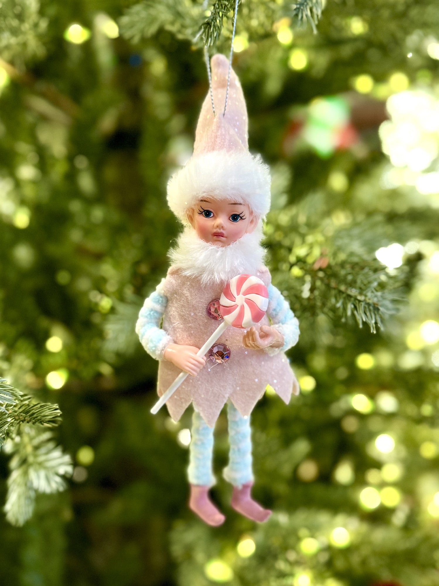 LOLLIPOP FAIRY ORN PINK 19CM X3535PK