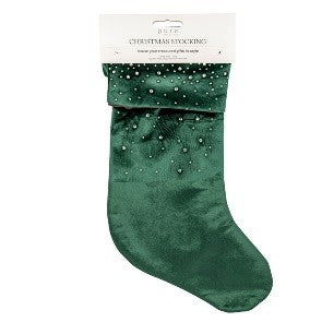 VELVET DIAMONTE STOCKING GREEN XFTLXSG