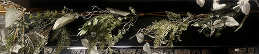 MIXED PINE & SILVER BELLS GARLAND XDDSEBG