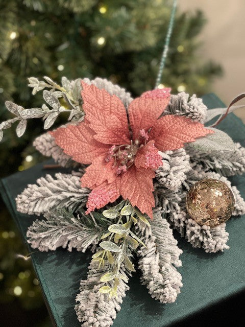 PINK POINSETTIA SPRAY XDWPISY