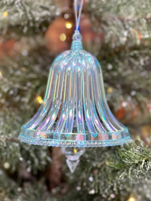 TIFFANY BLUE LIBERTY BELL HANGING ORNAMENT XATLBTF