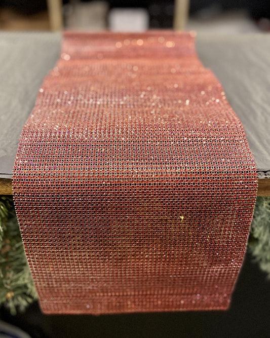 RED DIAMONTE TABLE RUNNER 200CM XFTDIRE