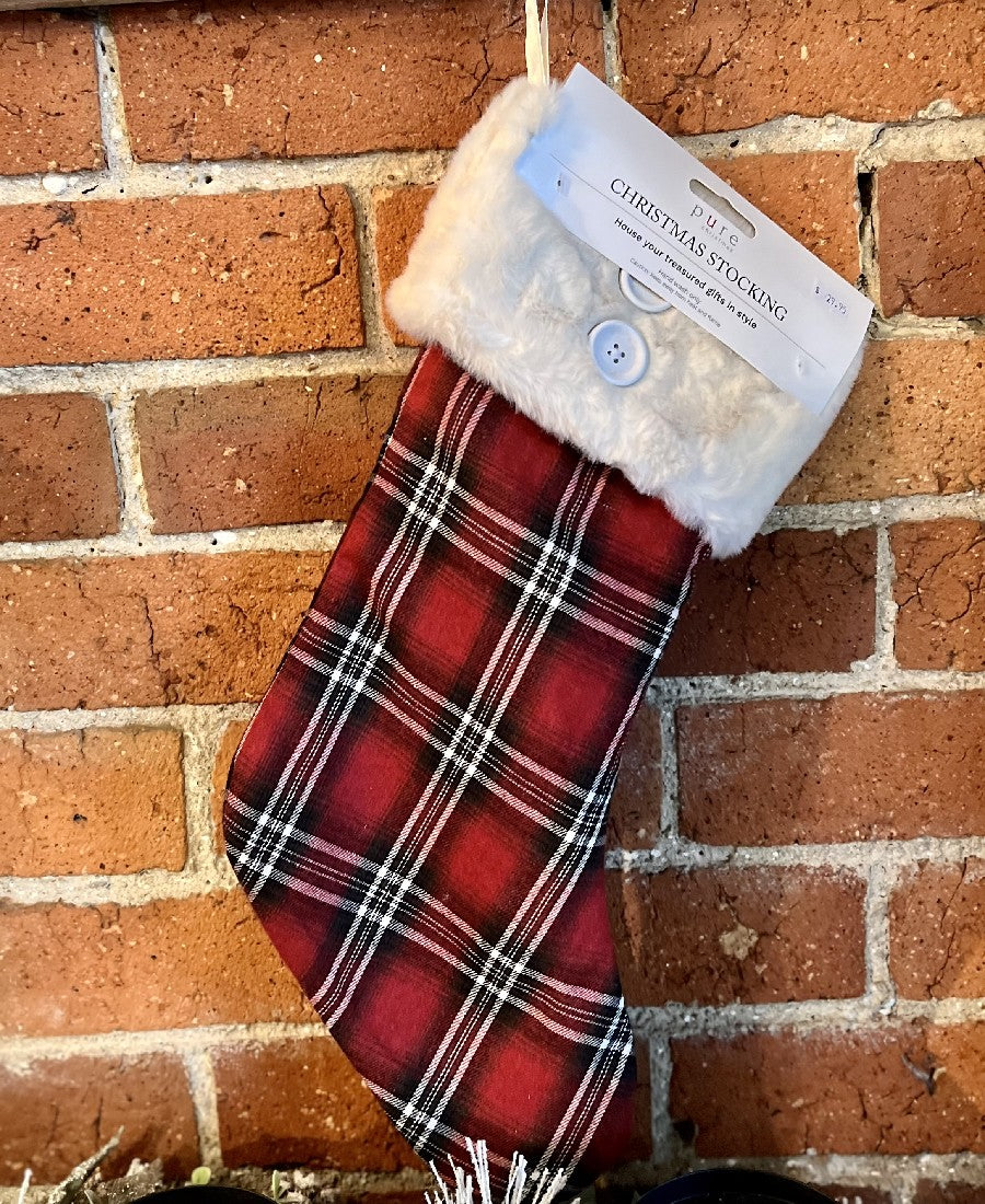 TARTAN WHITE CUFF STOCKING XFTFSTT
