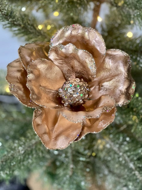 FABRIC METALLIC ROSE BRONZE PINK XFVFMRB
