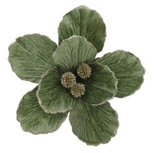CLIP ON SAGE MAGNOLIA WITH CHAMPAGNE CENTRE XDGYWSA