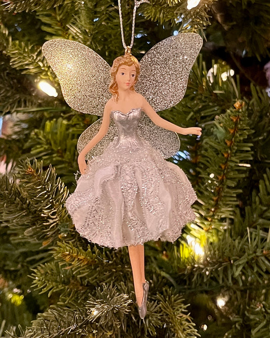 SILVER HANDS DOWN FAIRY HANGING ORNAMENT XFLBSHD