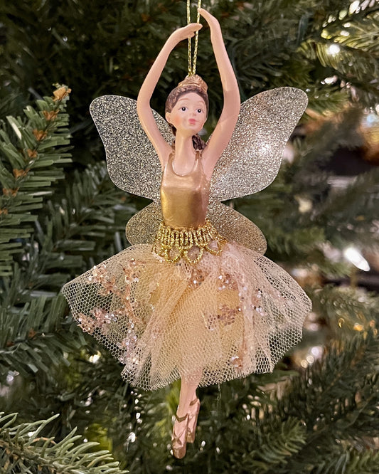 GOLD FAIRY HANDS UP HANGING ORNAMENT XFLBHUP