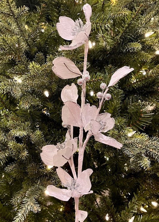 VELVET PETAL SPRAY WHITE SILVER XFVISPW