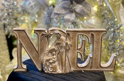 WOOD WASH NOEL TABLE PIECE XNHNWNO