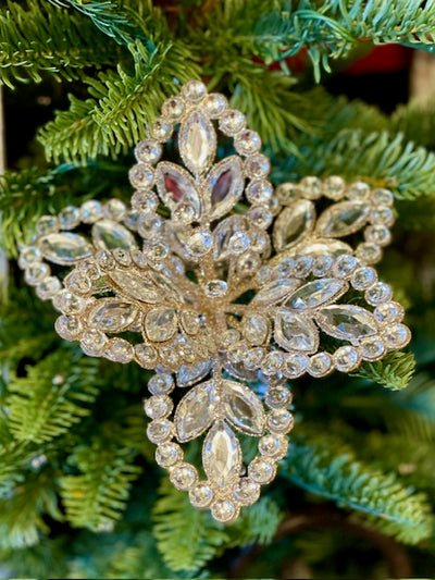 METAL CHAMPAGNE GLITTER FLOWER STEM XVAUFCF