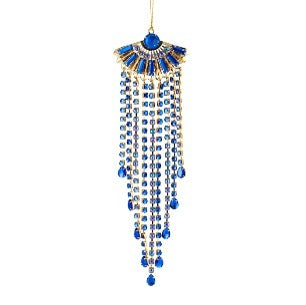 METAL ACRYLIC JEWEL BLUE ORNAMENT XVAVBJB