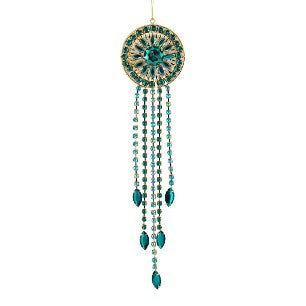 METAL ACRYLIC JEWEL GREEN ORNAMENT