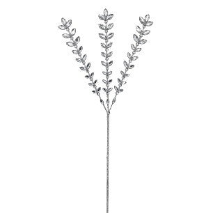 METAL SILVER GLITTER LEAF SPRAY XVAWFSL