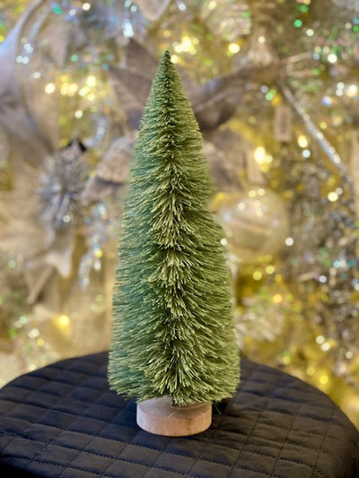 BRISTLE GREEN TREE ON ROUND BASE XDHABRS