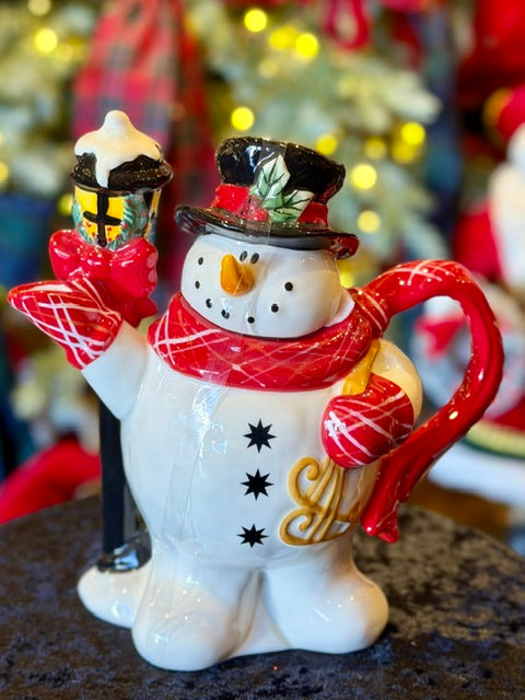 BLUE SKY CERAMICS - SNOWMAN TEAPOT
