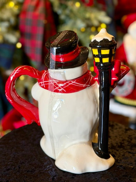 BLUE SKY CERAMICS - SNOWMAN TEAPOT