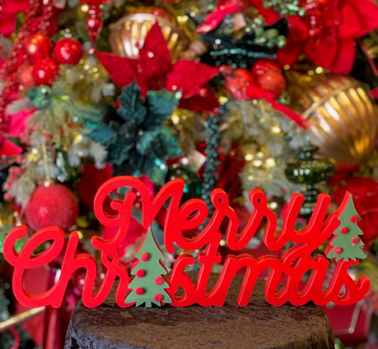 Red Merry Christmas Sign XX7983
