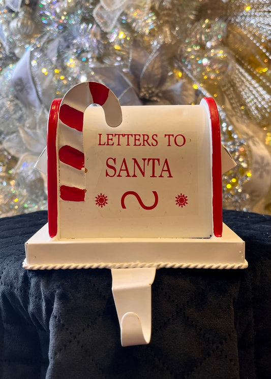 SANTA'S MAIL METAL STOCKING HOLDER XX8689