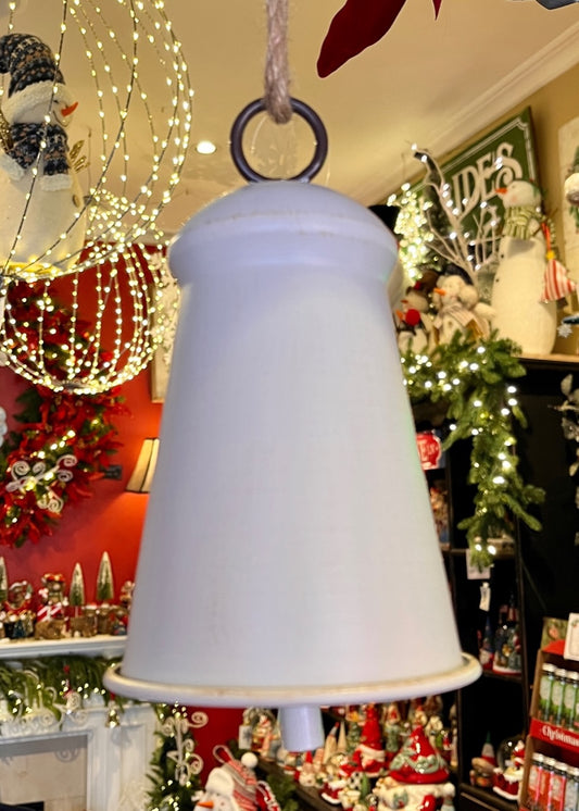 LARGE RUSTIC WHITE BELL XX12301