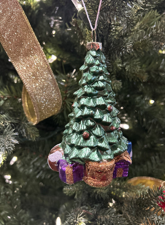 CHRISTMAS TREE GLASS ORNAMENT XM0403