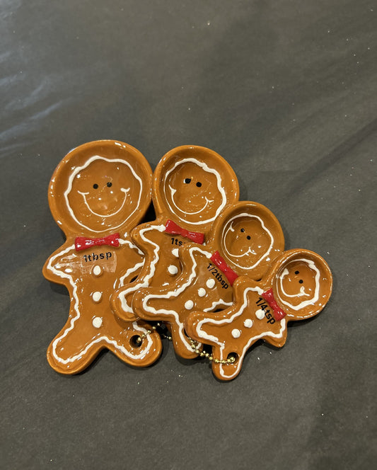 SET OF 4 GINGERBREAD MEASURING SPOONS XM0901