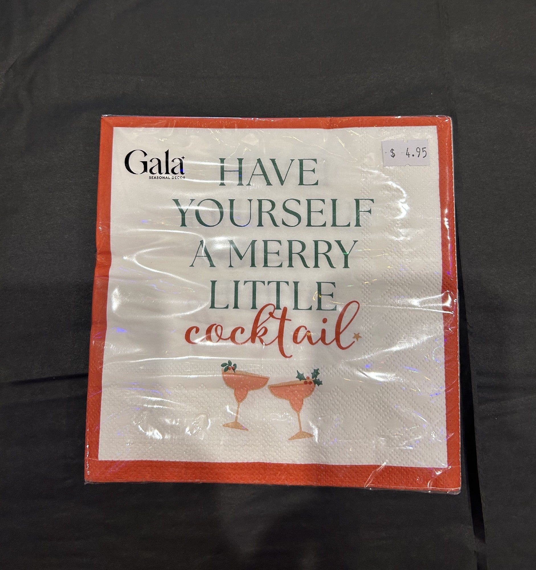 COCKTAIL SAYING 2O PACK 3 PLY NAPKINS XM0998