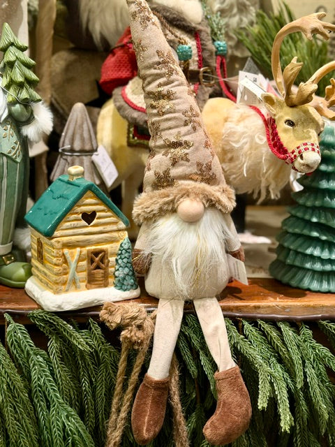 Filbit the gnome with snowflake hat and dangle legs XX0589