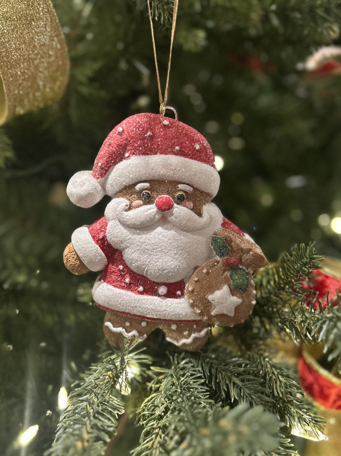 GINGERBREAD SANTA ORNAMENT XM0056