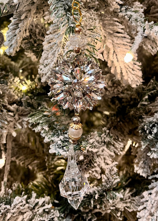 GOLD JEWELLED HANGING ORNAMENT XM0760