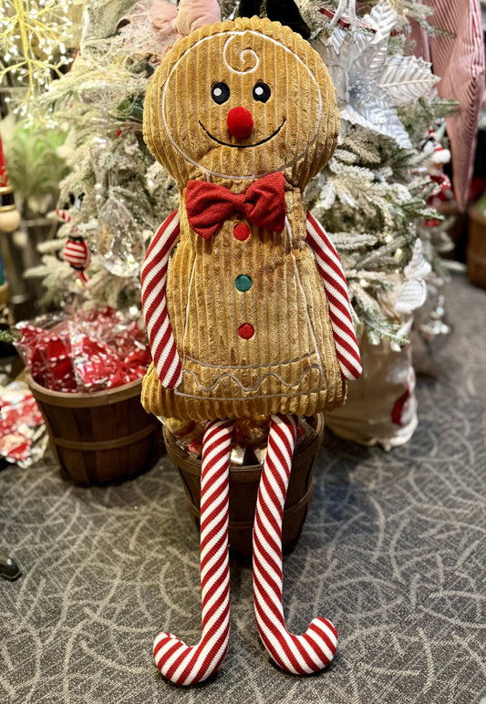 LARGE GINGERBREAD MAN SITTING PILLOW XM828