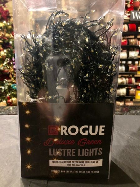 LUSTRE LIGHTS 10 METRE LED LIGHTS - GREEN WIRE