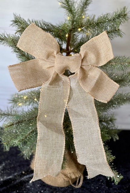 BROWN LINEN MEDIUM BOW 2118871BR